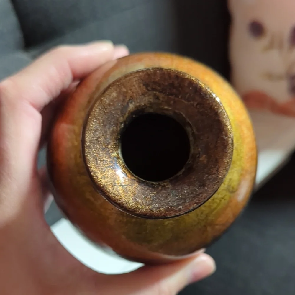 Handcrafted Multicolor Ceramic Vase - Picture 3 of 4